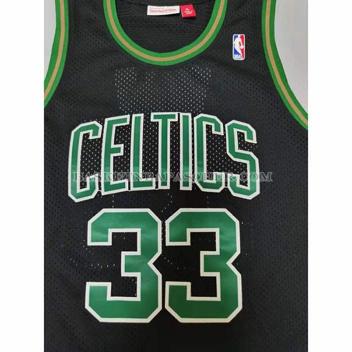 Maillot Boston Celtics Larry Bird NO 33 Mitchell & Ness 1985-86 Noir
